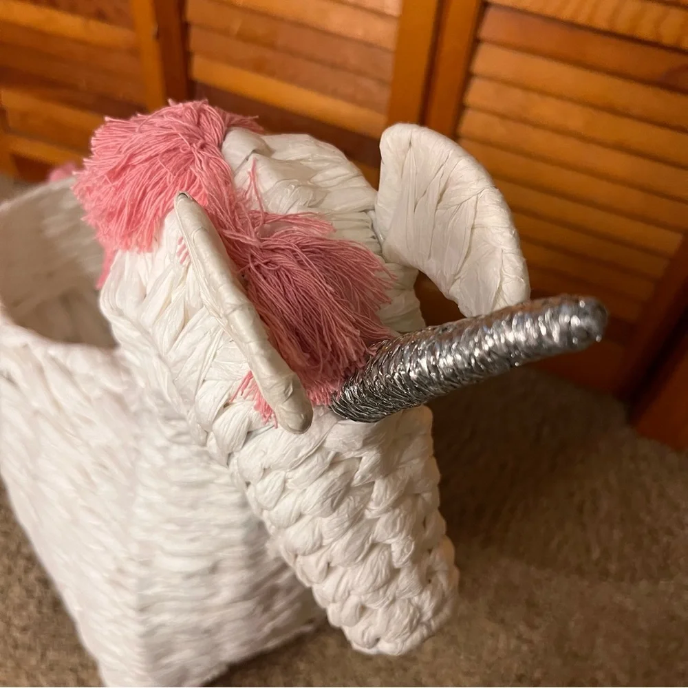 NWT Unicorn kids Rope Basket - Picture 3 of 15